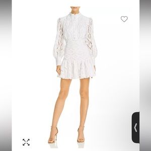 White lace Bardot dress